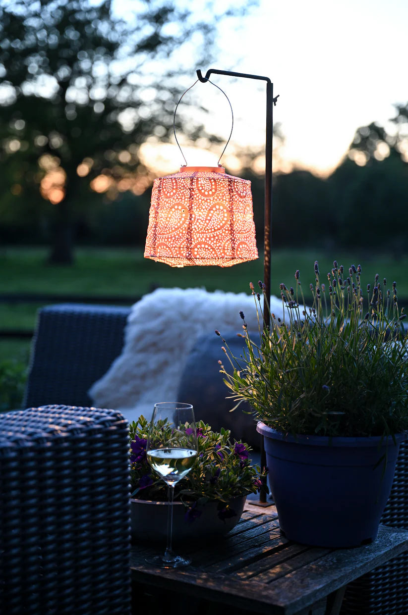 Lumiz Solar Lantern - Lampshade 20cm Apricot Paisley