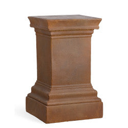Rust Plinth/ Pedestal - terracotta