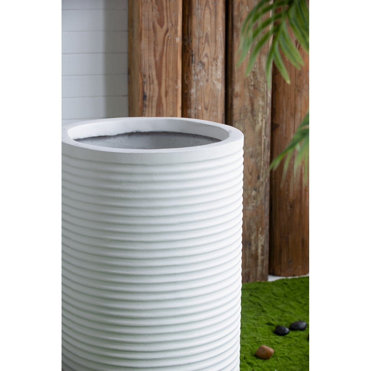 Rustic White Planter - 75cm High