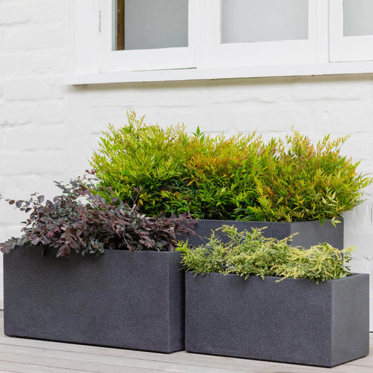 Vellum Planter Troughs - Black