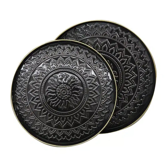 Aztec Metal Trays - Black