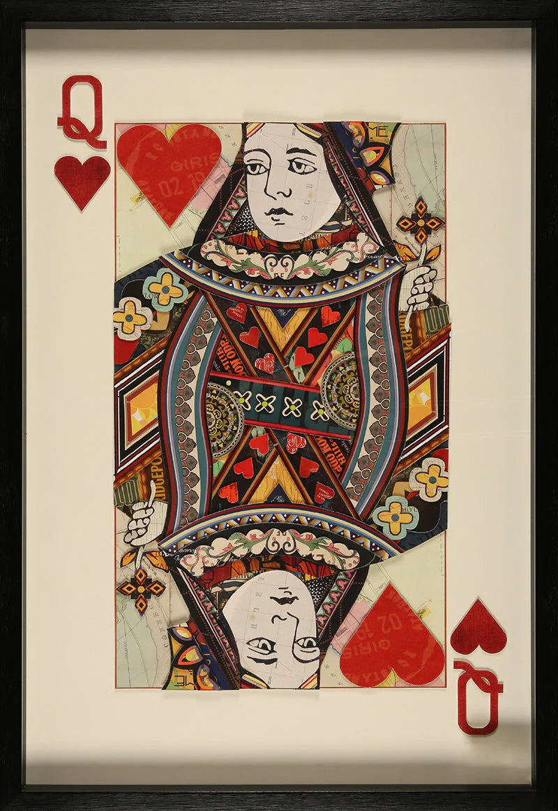 Queen of Hearts Collage Wall Art