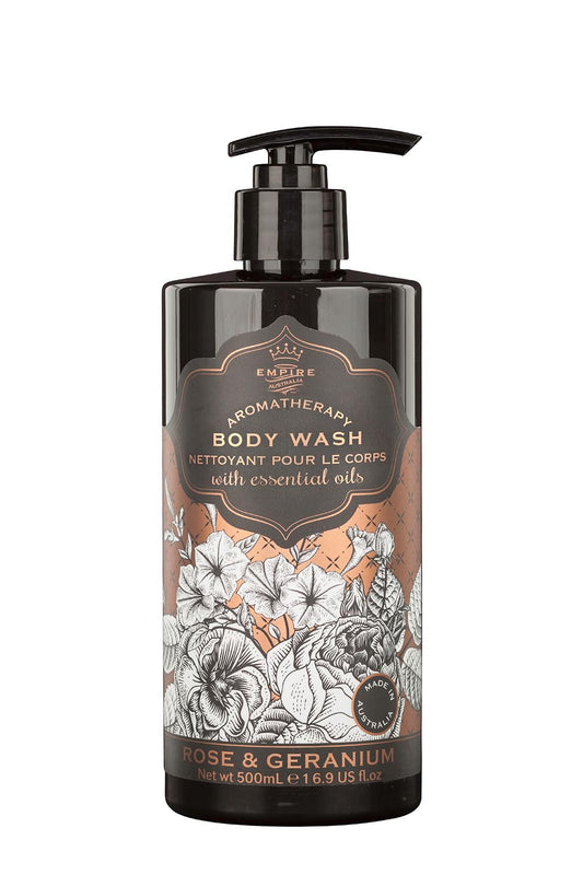 Empire Botanicals - Body Wash Rose & Geranium 500mls