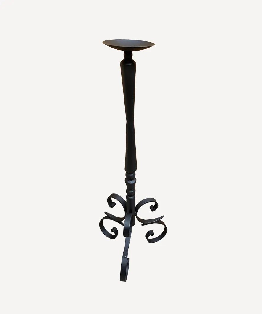 Jacqueline Black Iron Candlesticks - 76cm