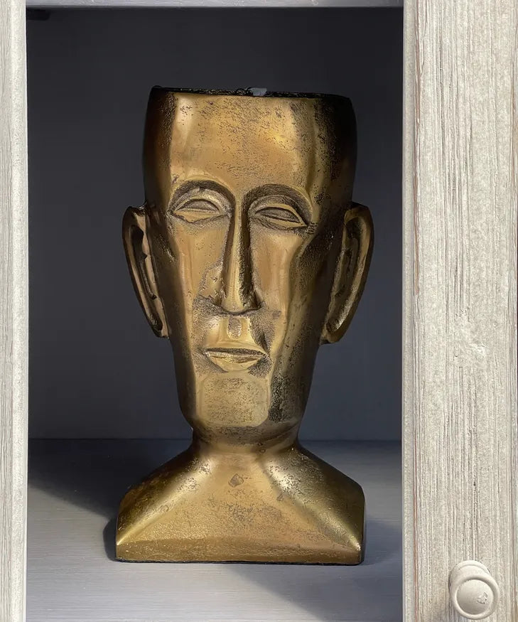 Bronze Head Vase