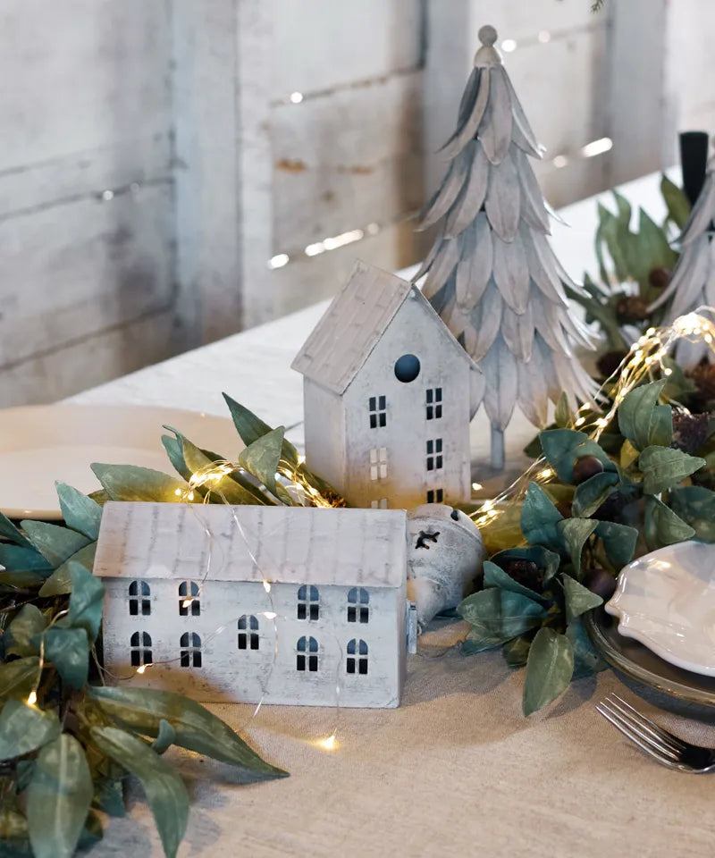 Zinc Tealight House - Long