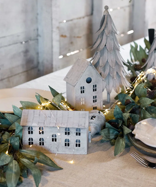 Zinc Tealight House - Long