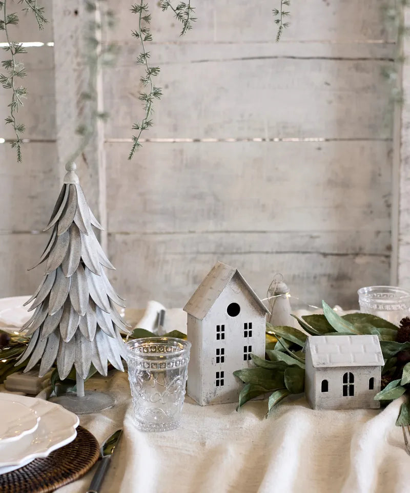 Zinc Tealight House - Tall
