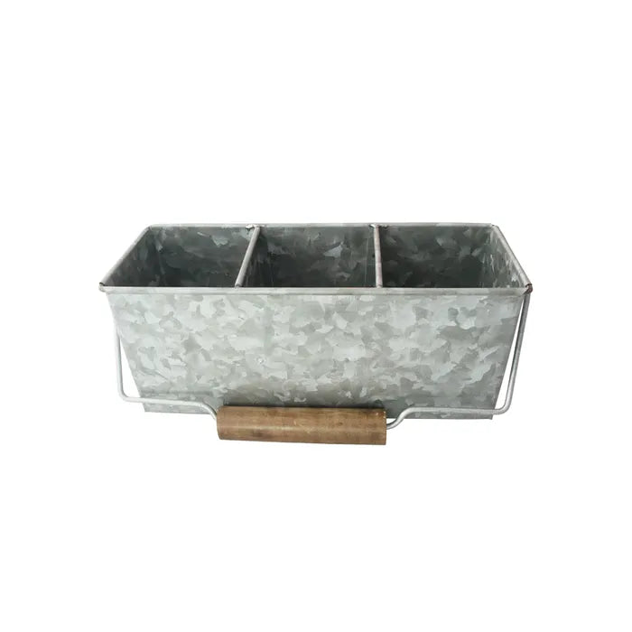 Galvanised Table Caddy