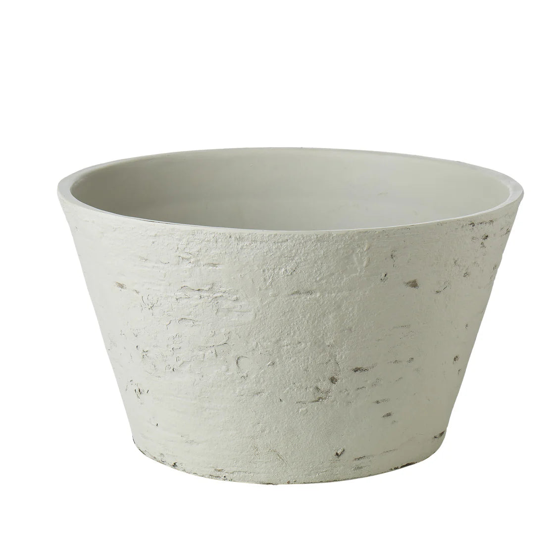 Rustic Stone Look Shallow Planters