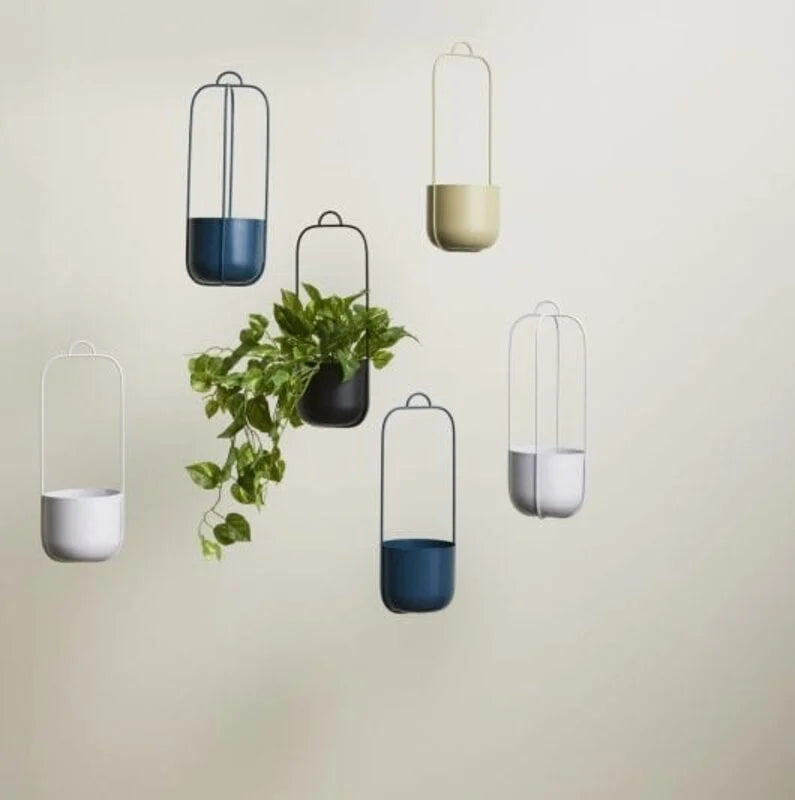 Lotus Hanging Planters - Black