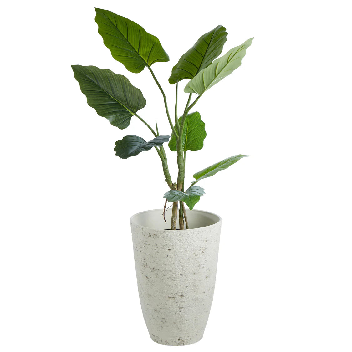 Rustic Stone Look Tall Planter