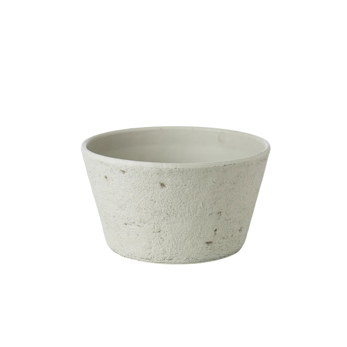 Rustic Stone Look Shallow Planters