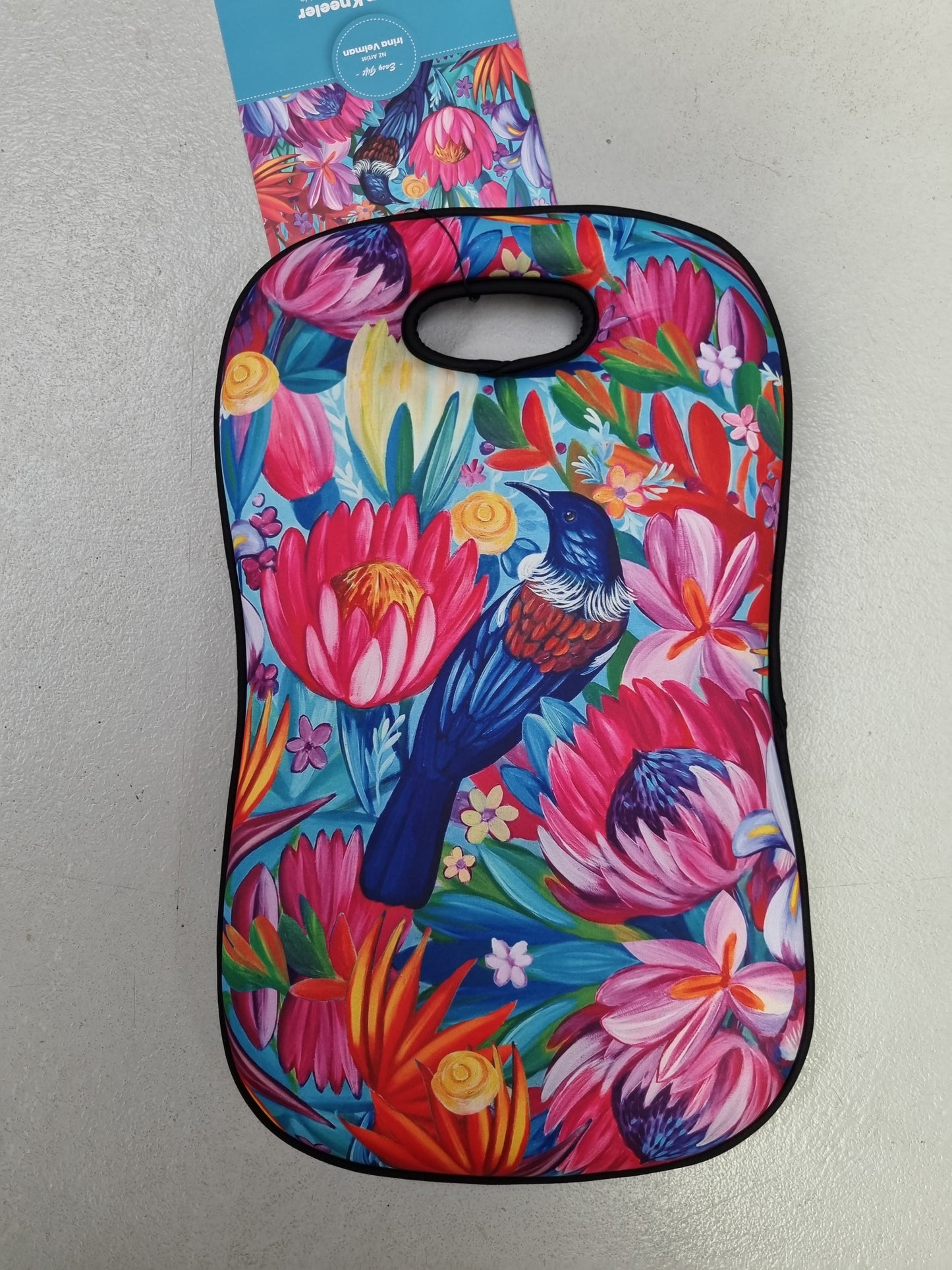 NZ Artist - Gardening Knee Pad (Pink Tui)