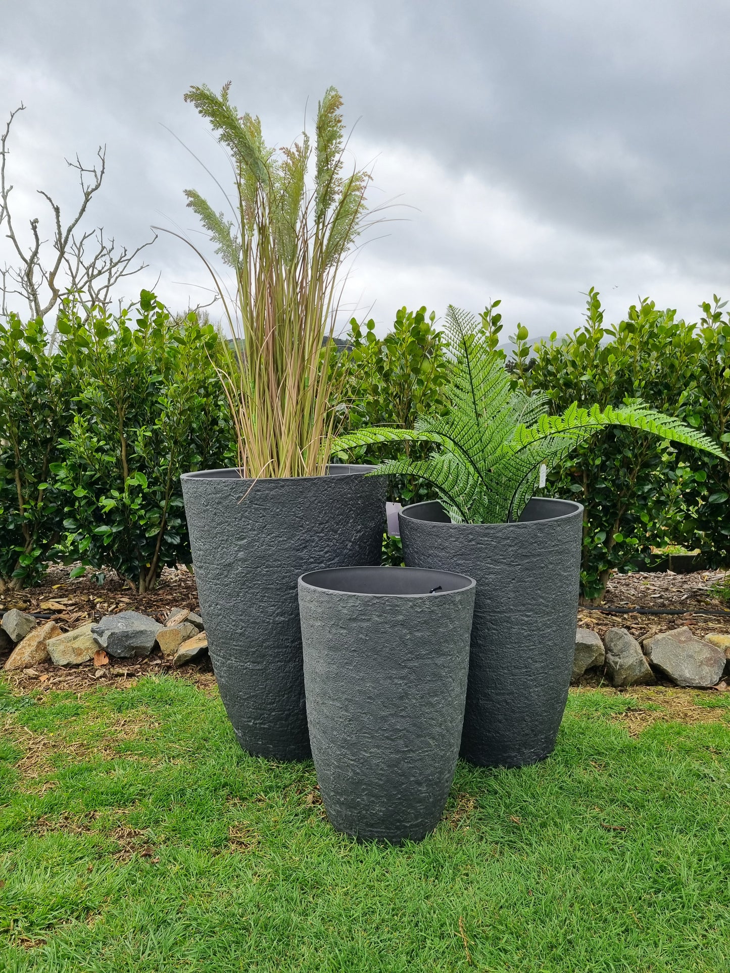 Athena Stone Lite Planters  - Ash Stone