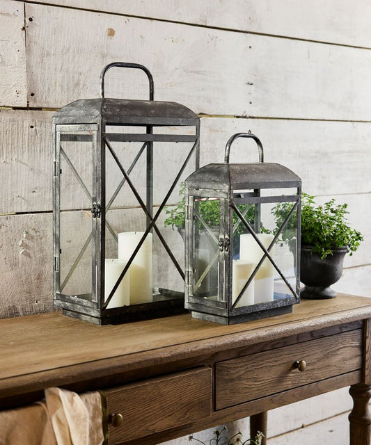 Jardin Lanterns - Aged Grey