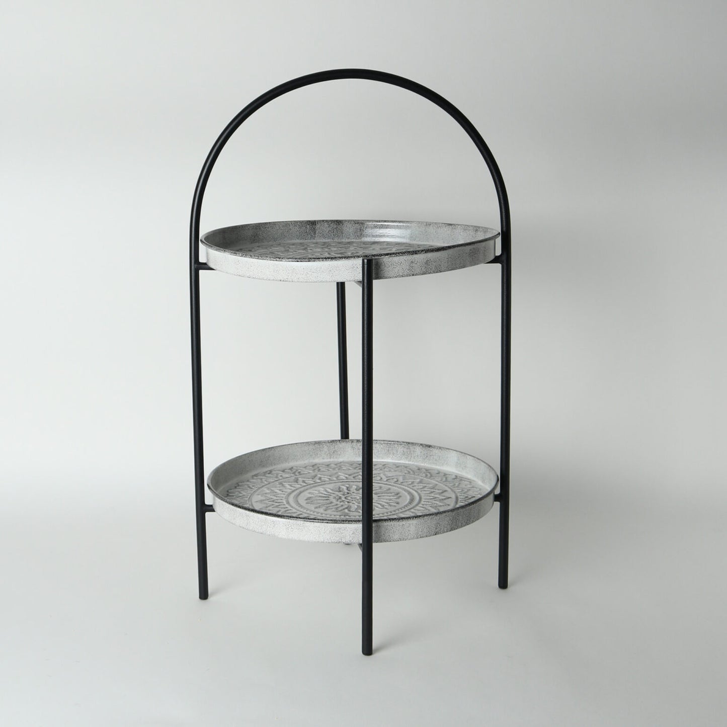 Aztec Tier Tray Stand - White