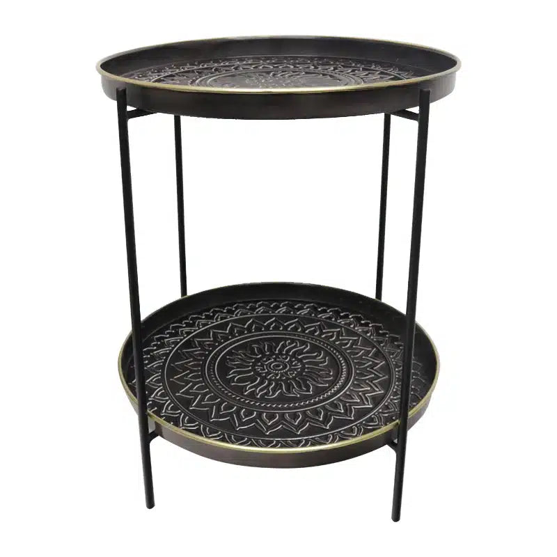 Aztec Side Table - Black