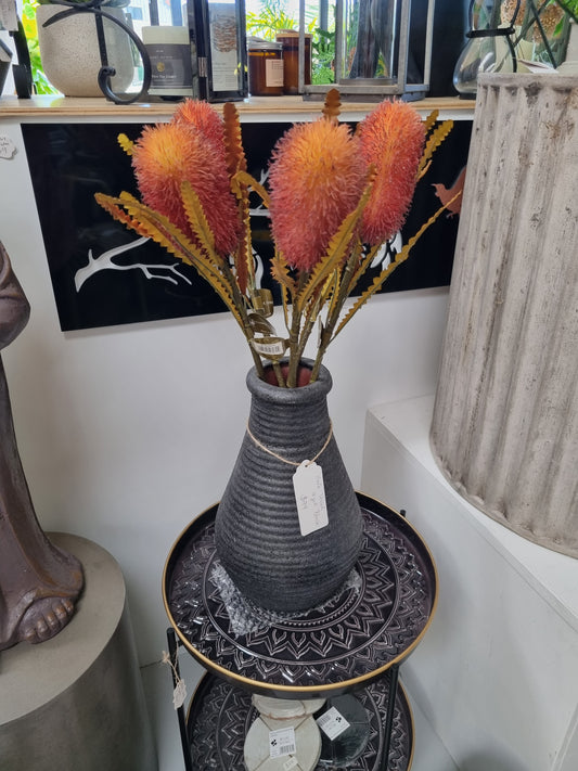 Faux Banksia Stem 58cm