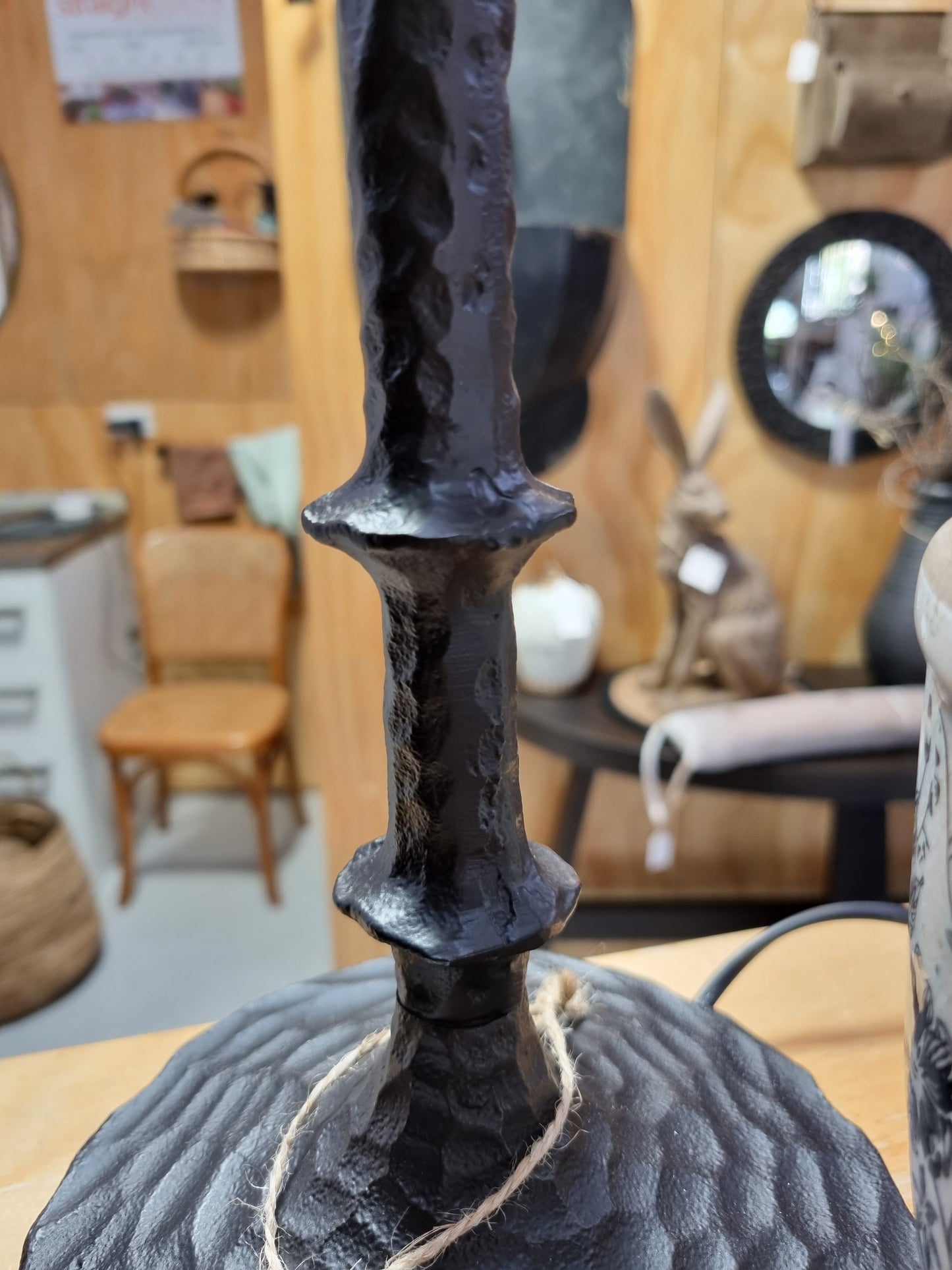 Hammered Table Lamp and Shade