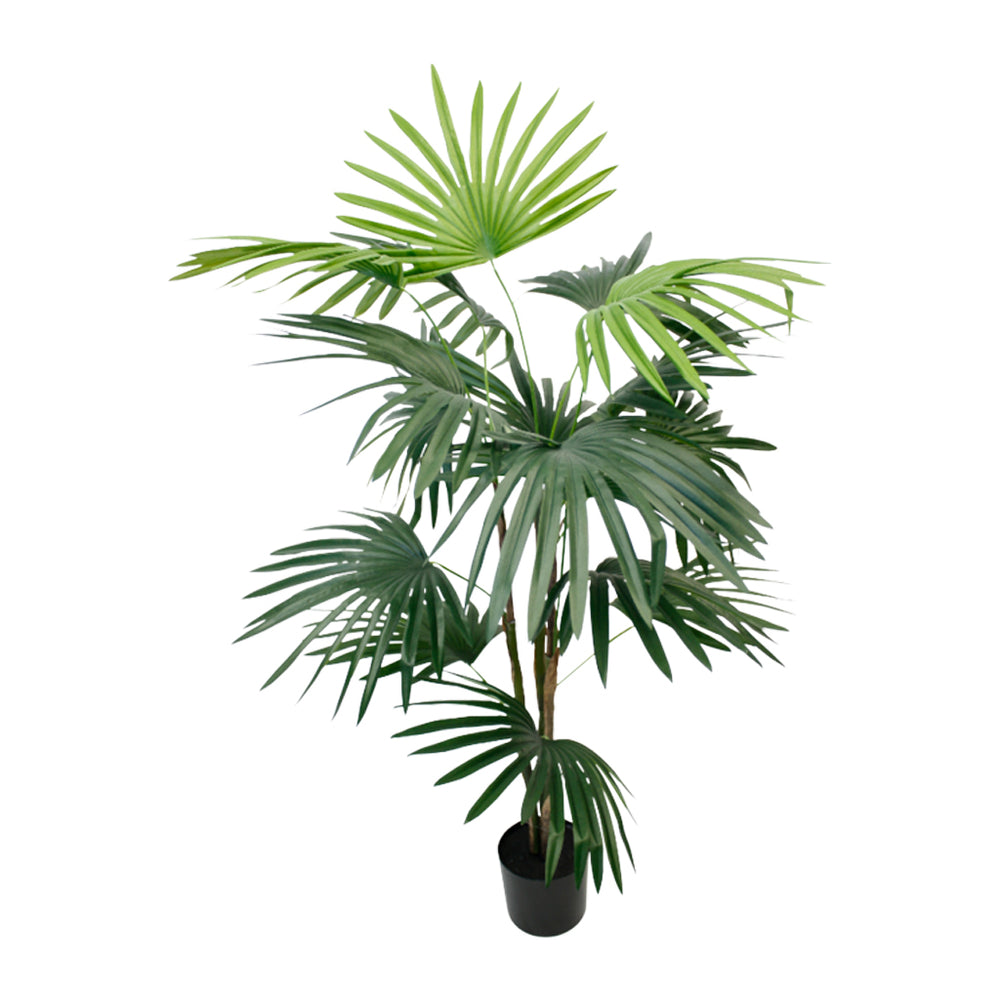 Faux Fan Palm in Pot 91cm