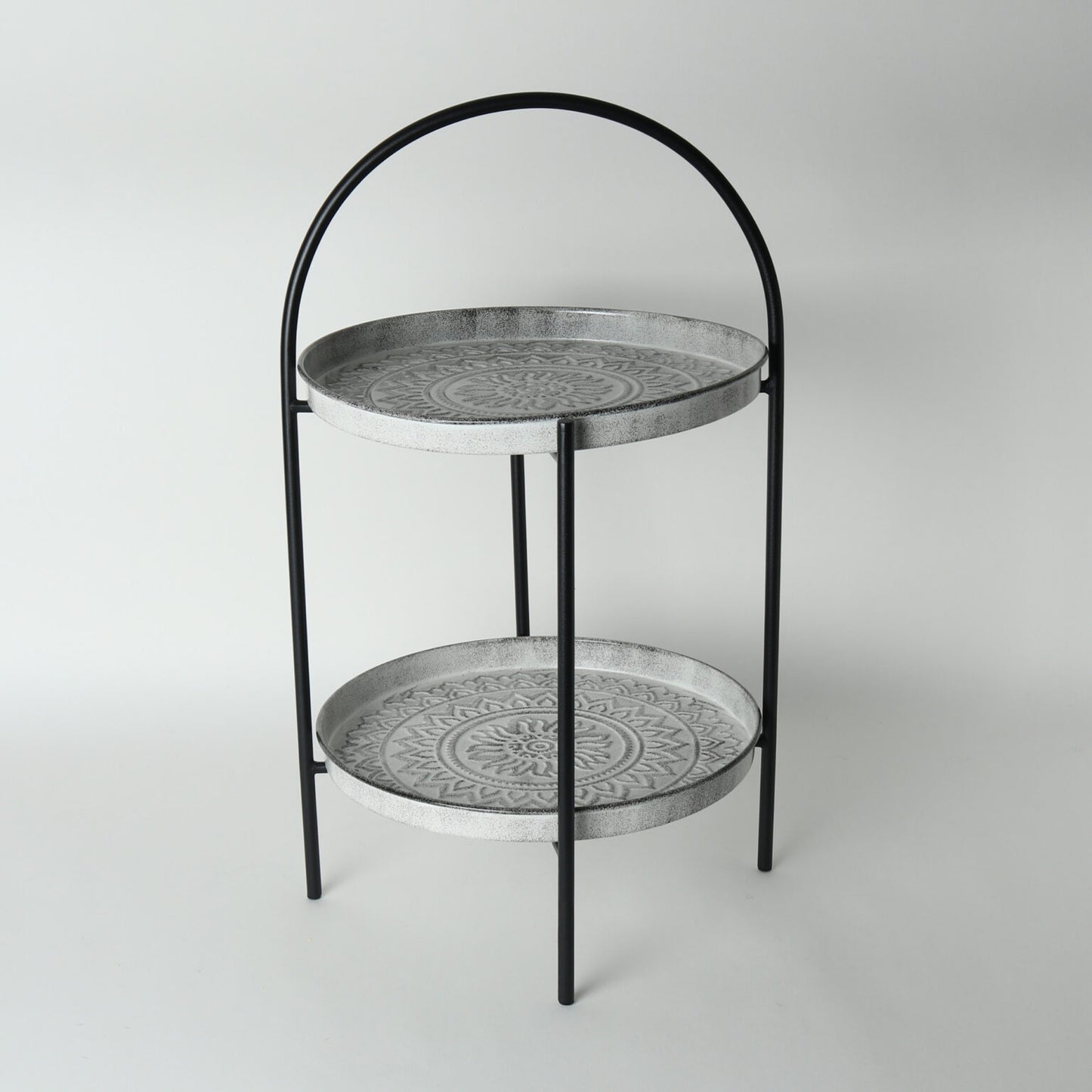 Aztec Tier Tray Stand - White