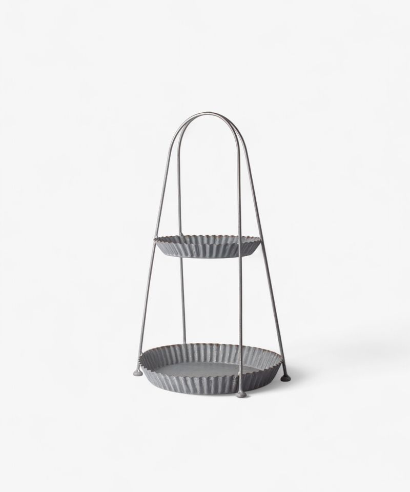Ripple Mini 2 Tier Tray - Metal