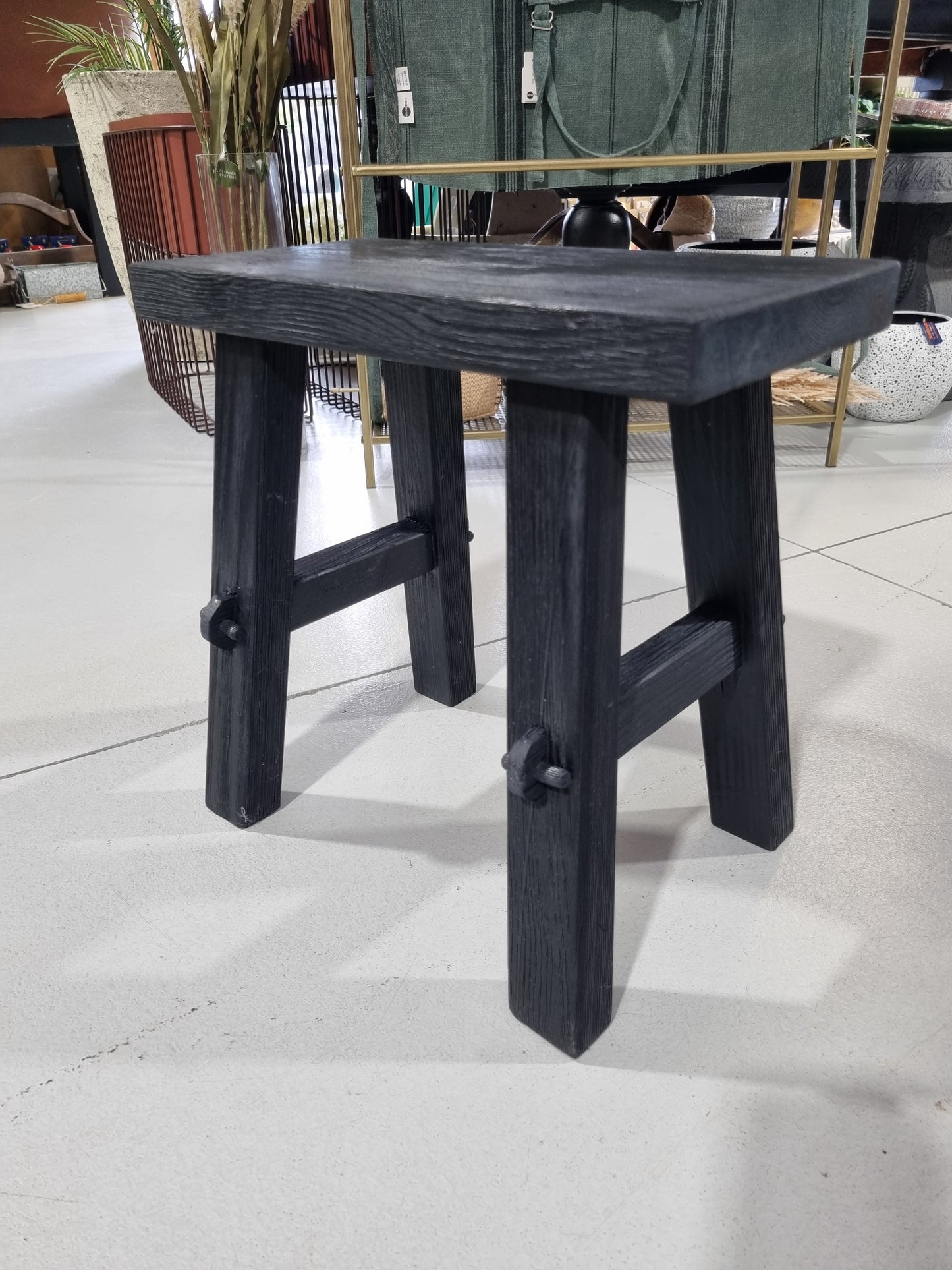 Reclaimed Small Bench Stool