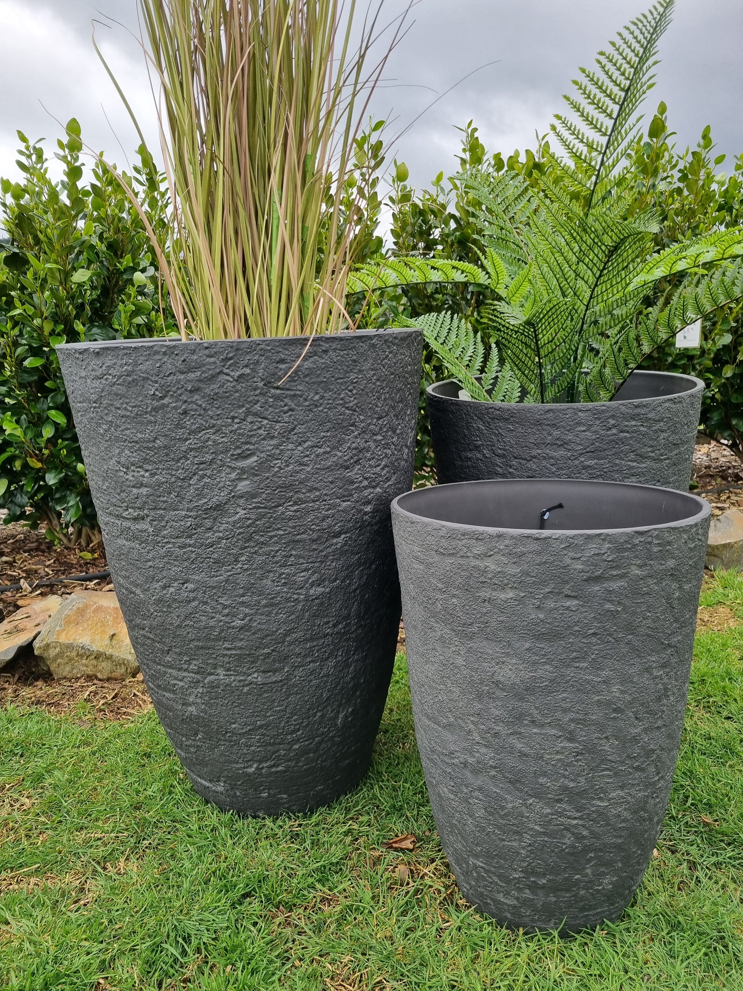 Athena Stone Lite Planters  - Ash Stone
