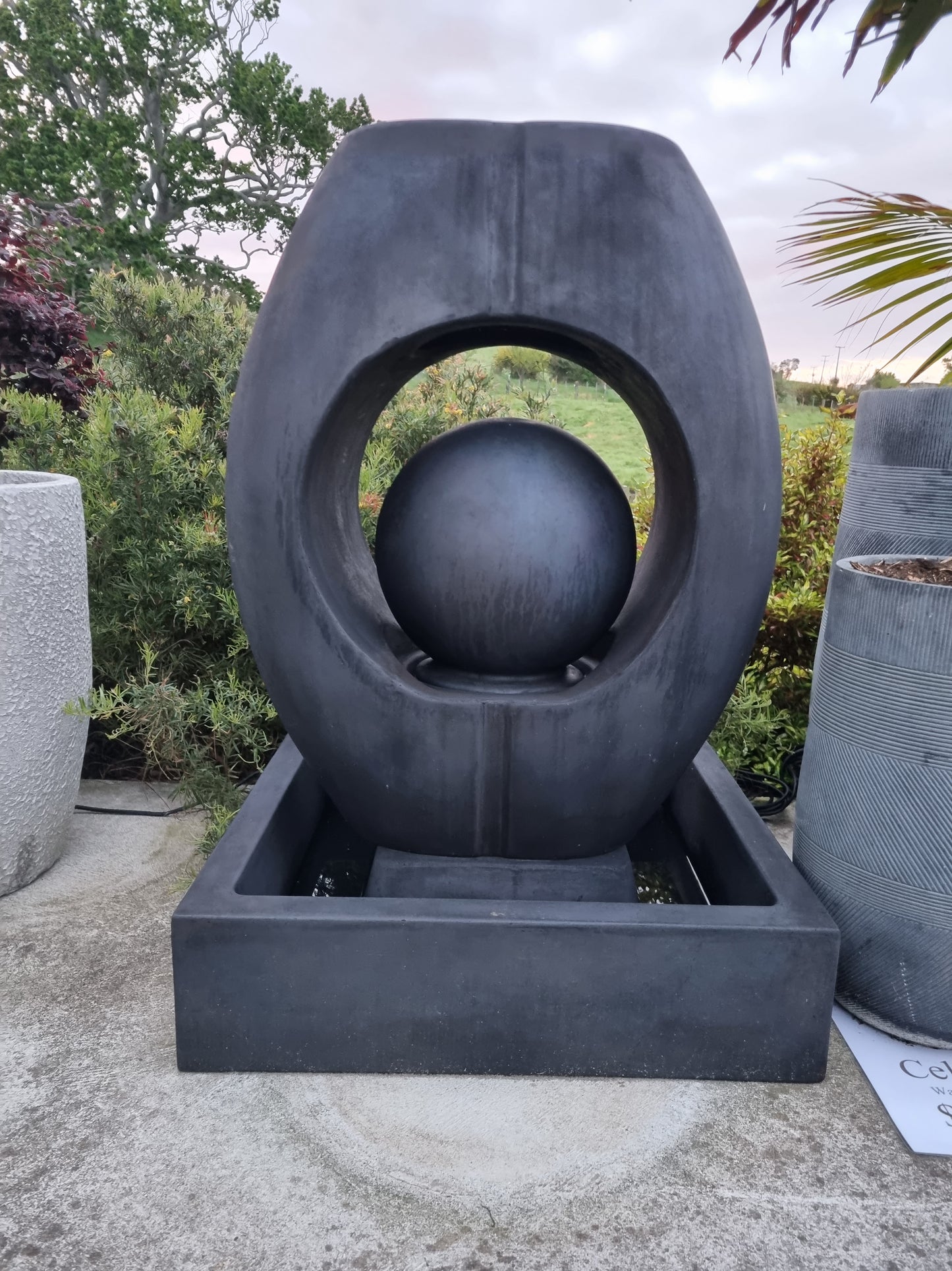 Celeste Water Feature - Black