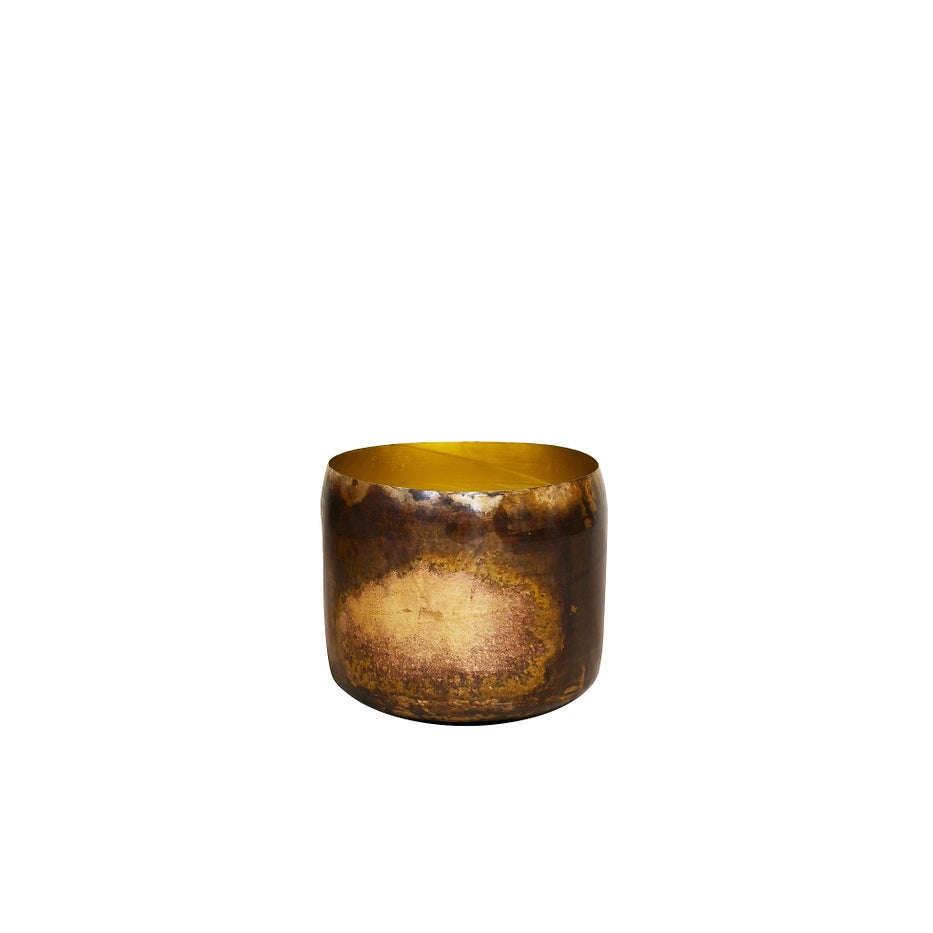 KELDA METAL POTS Plath - Antique Gold