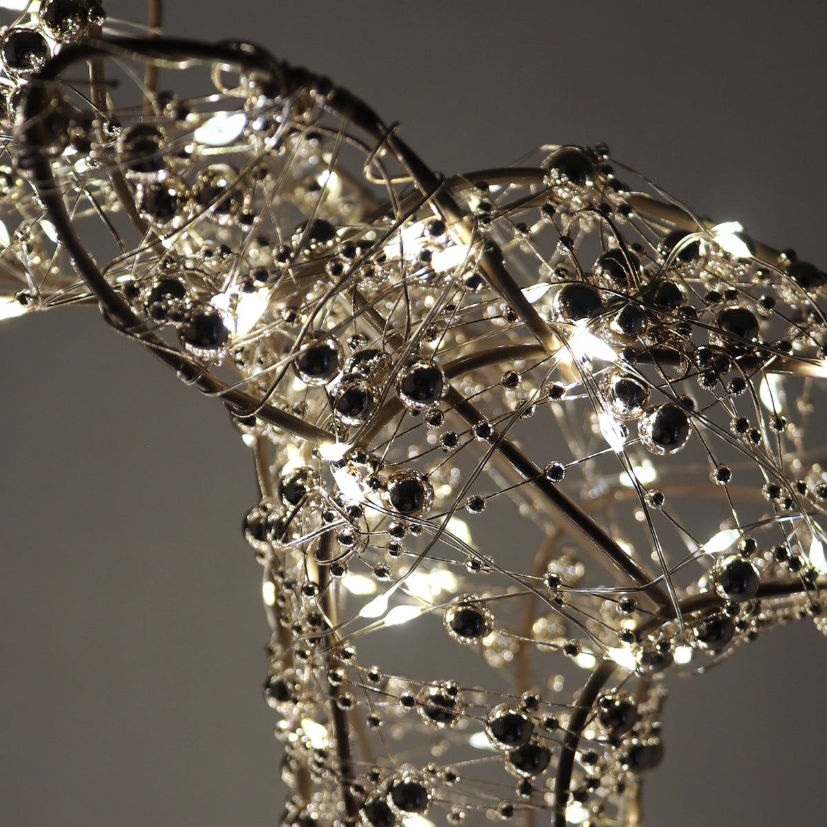 Vienna Beaded Light up Reindeer 37cm