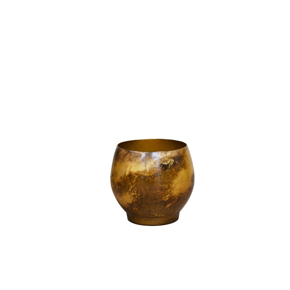 KELDA METAL POTS Malese - Antique Gold
