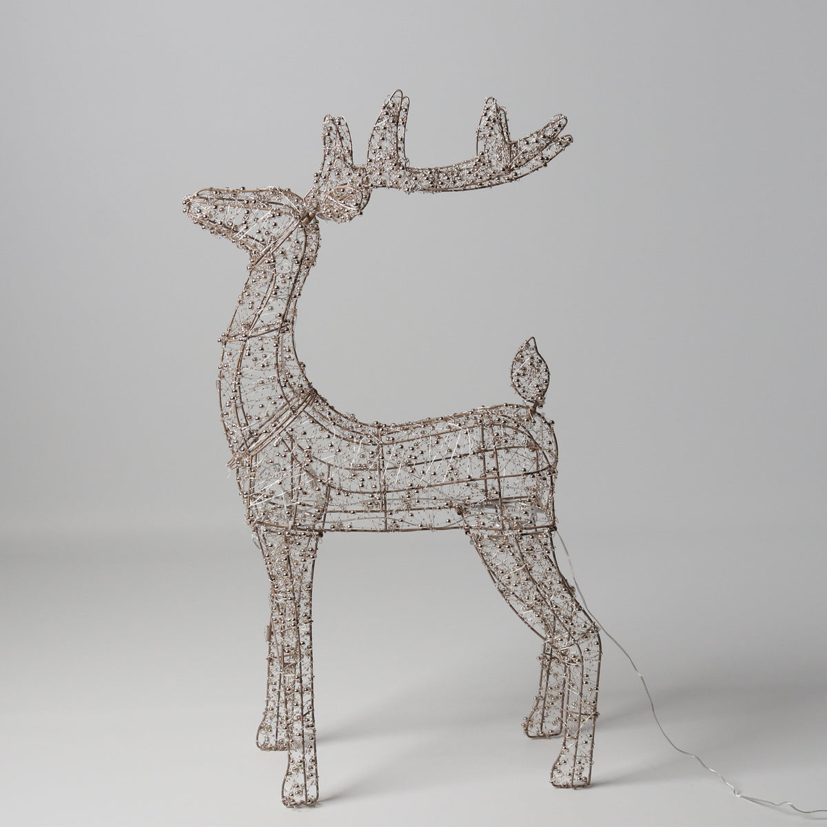 Vienna Beaded Light up Reindeer 37cm