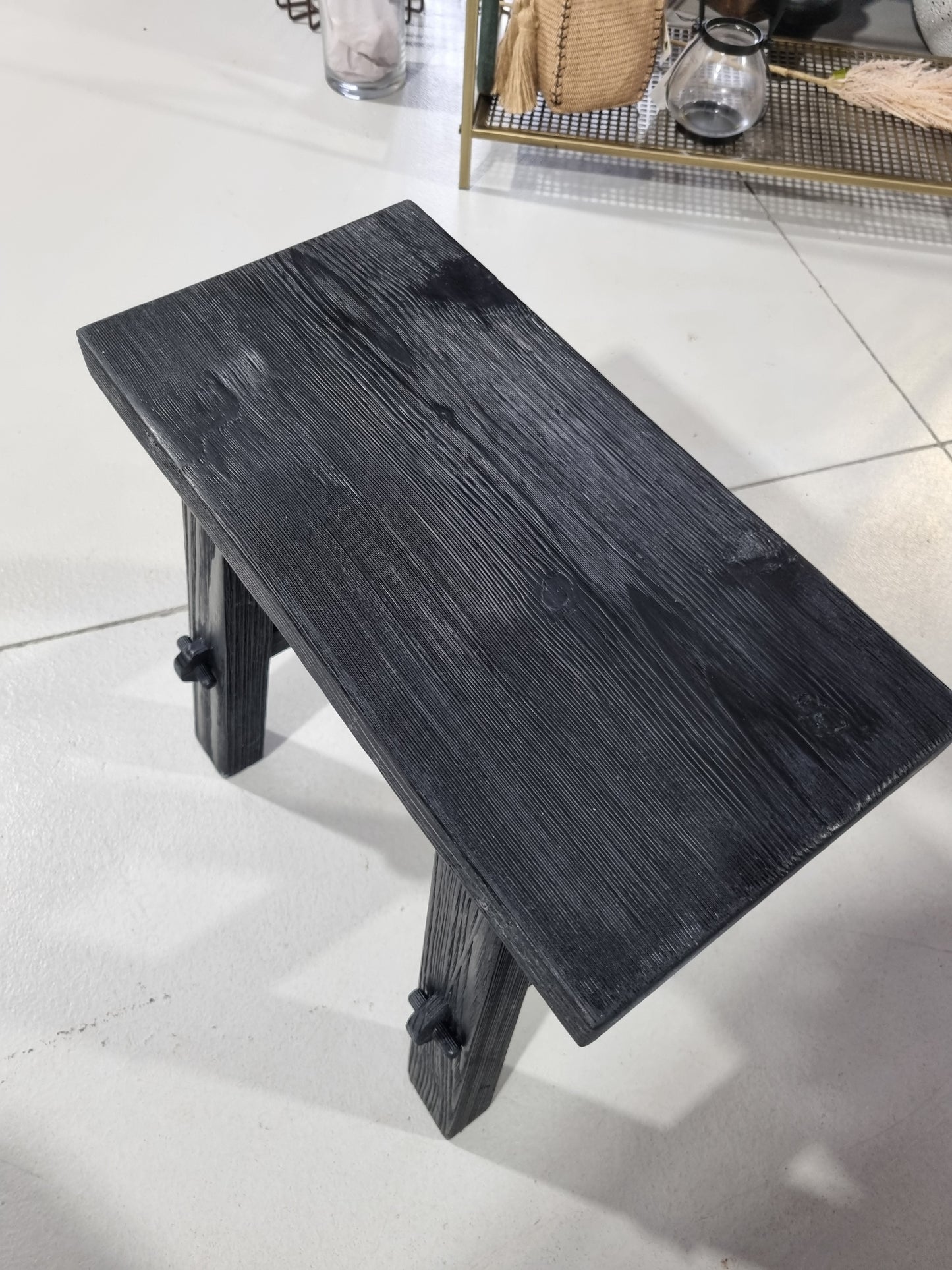 Reclaimed Small Bench Stool