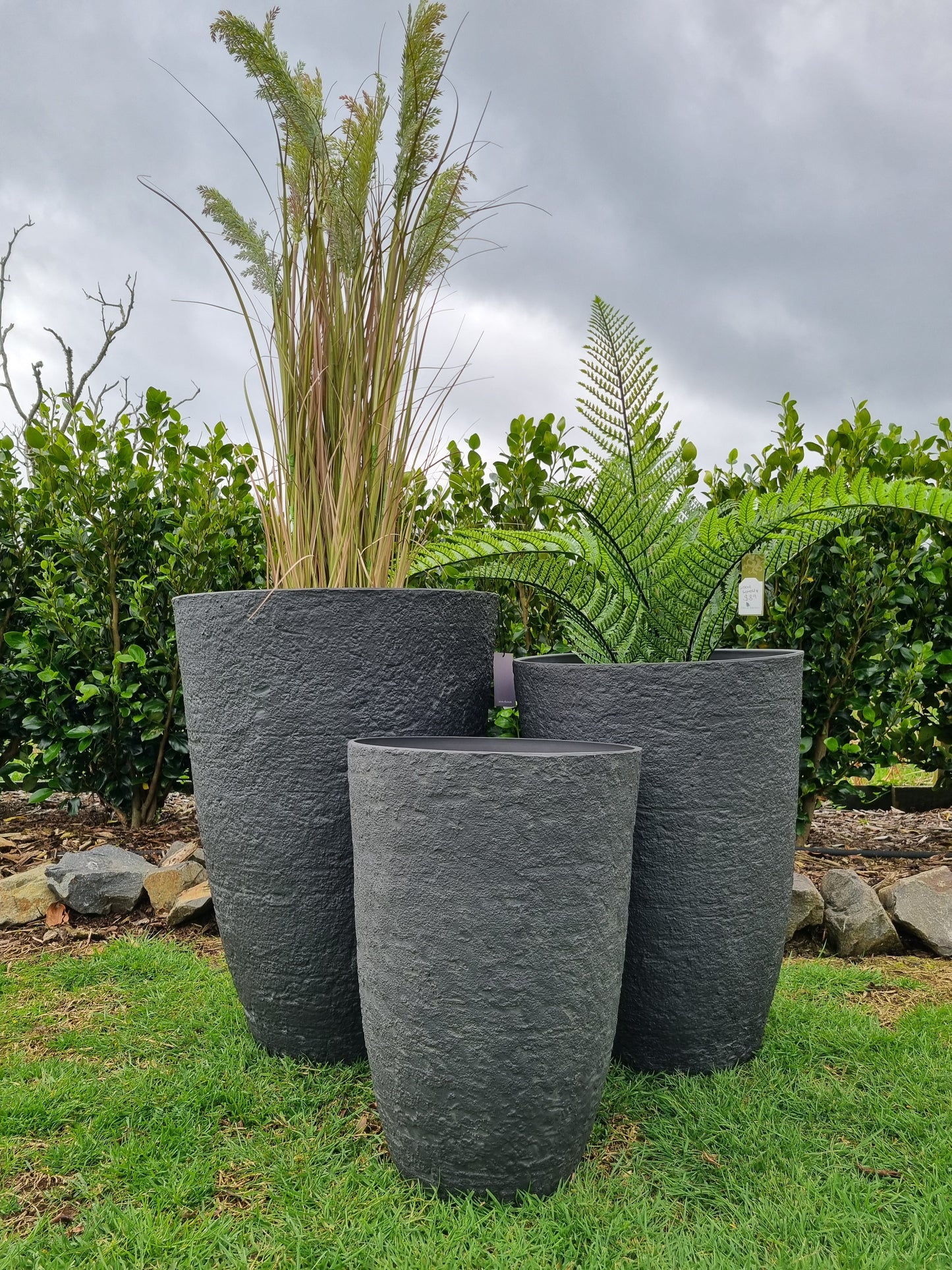 Athena Stone Lite Planters  - Ash Stone