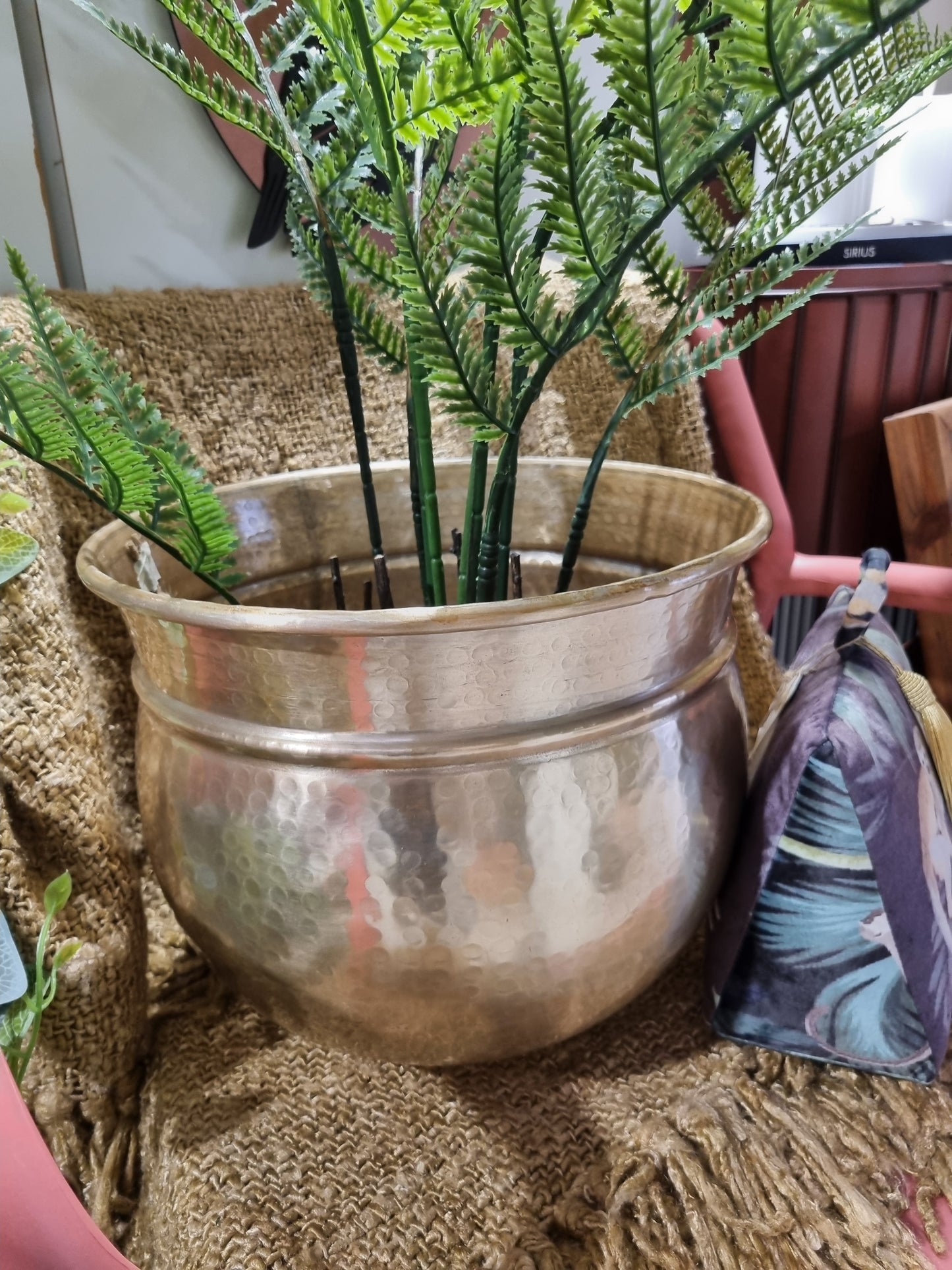 Aluminium Hammered Planter