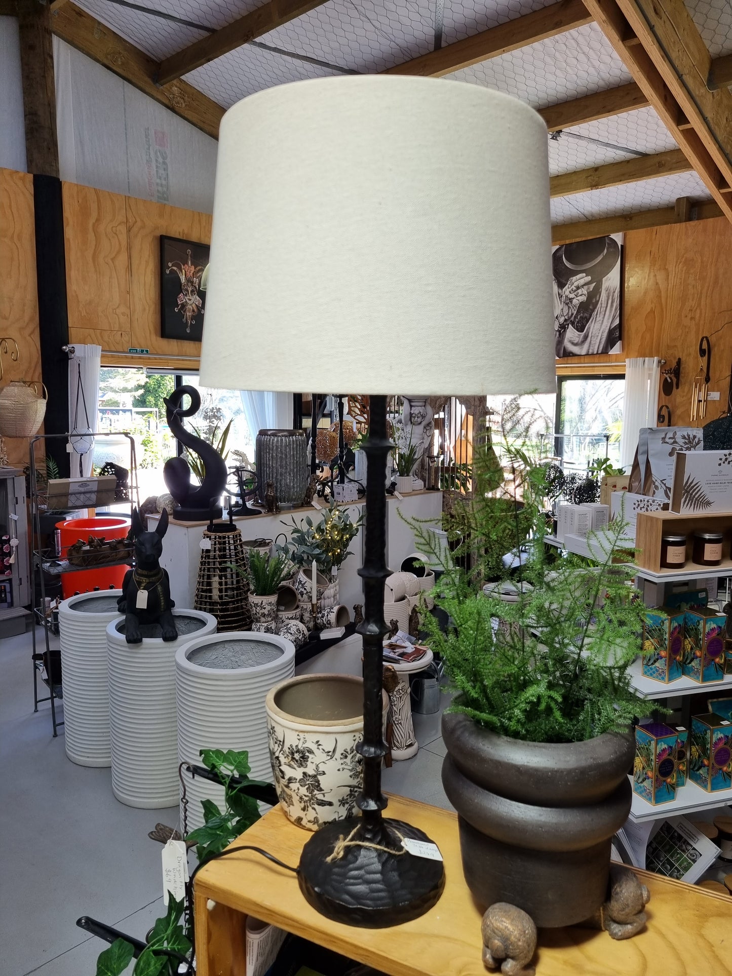 Hammered Table Lamp and Shade