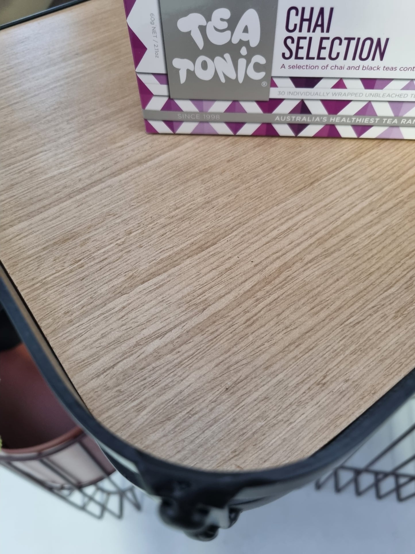 Maytime Steel and Wood Tray