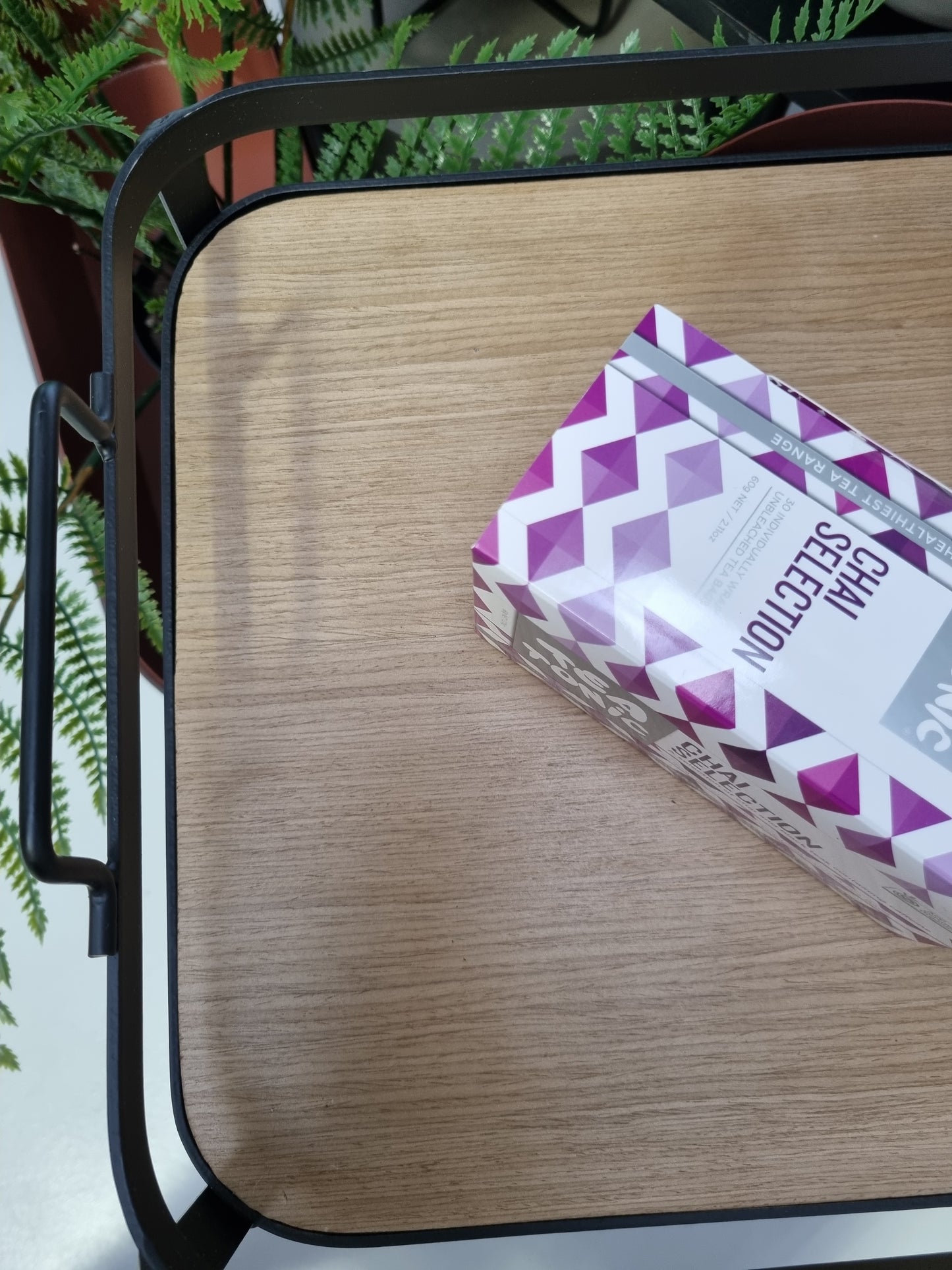 Maytime Steel and Wood Tray