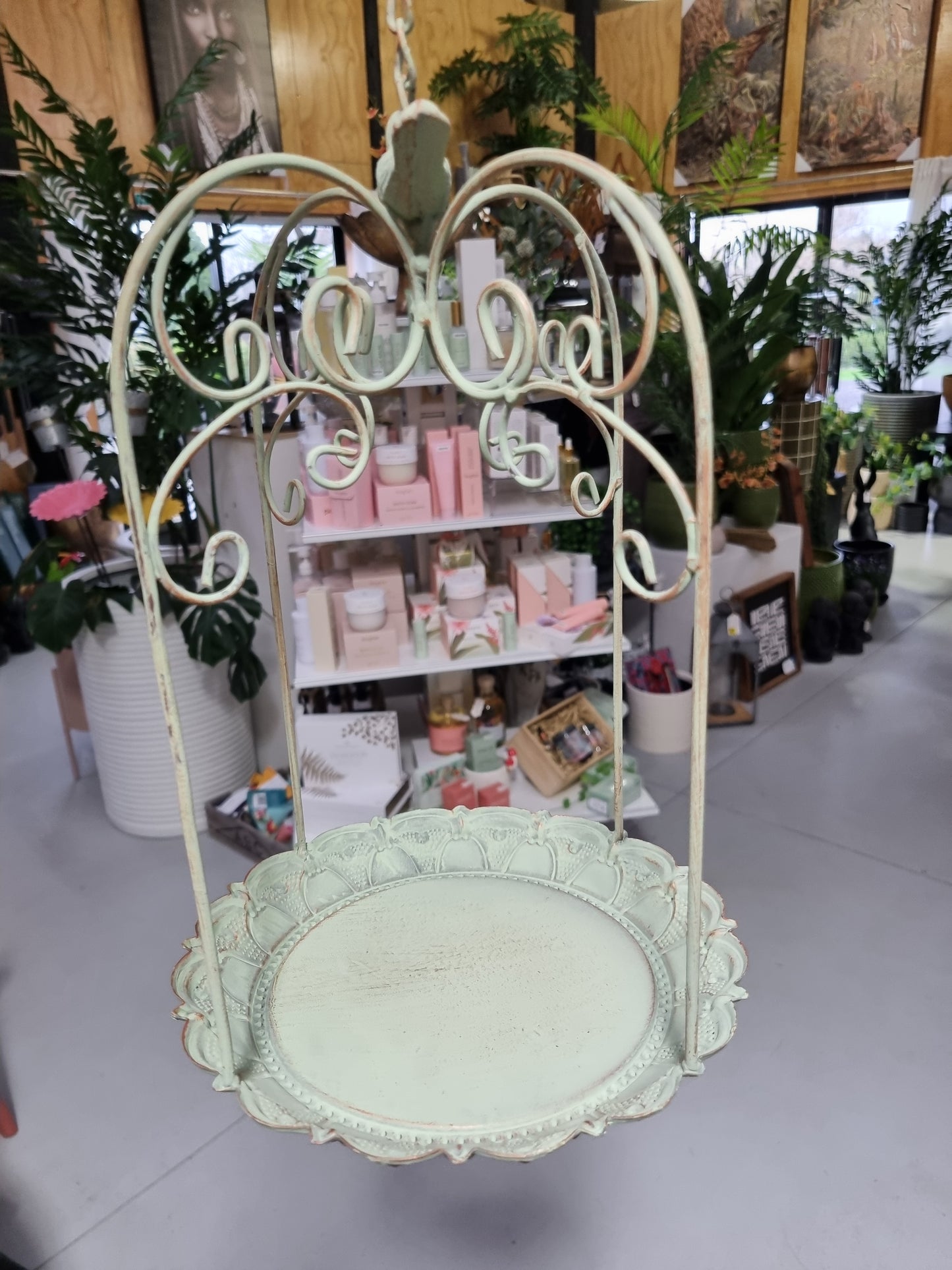 Vintage Hanging Bird Feeder