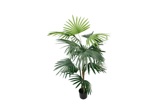Faux Fan Palm in Pot 91cm
