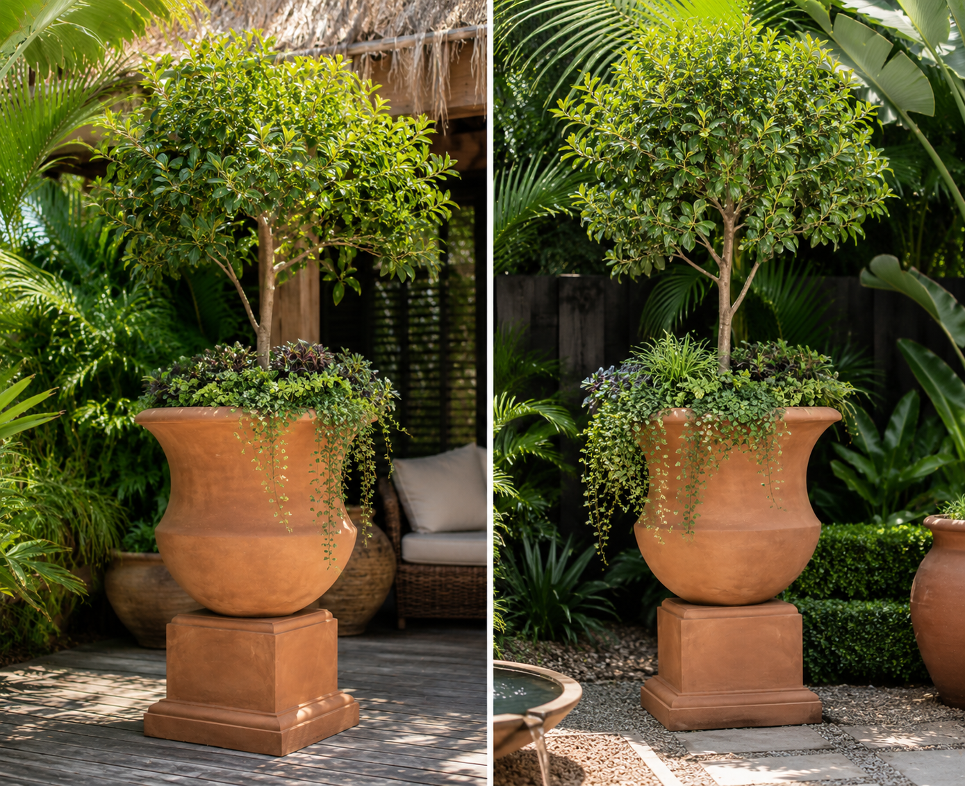 Naples Urn and Pedestal