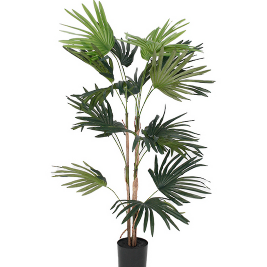 Faux Fan Palm in Pot 91cm