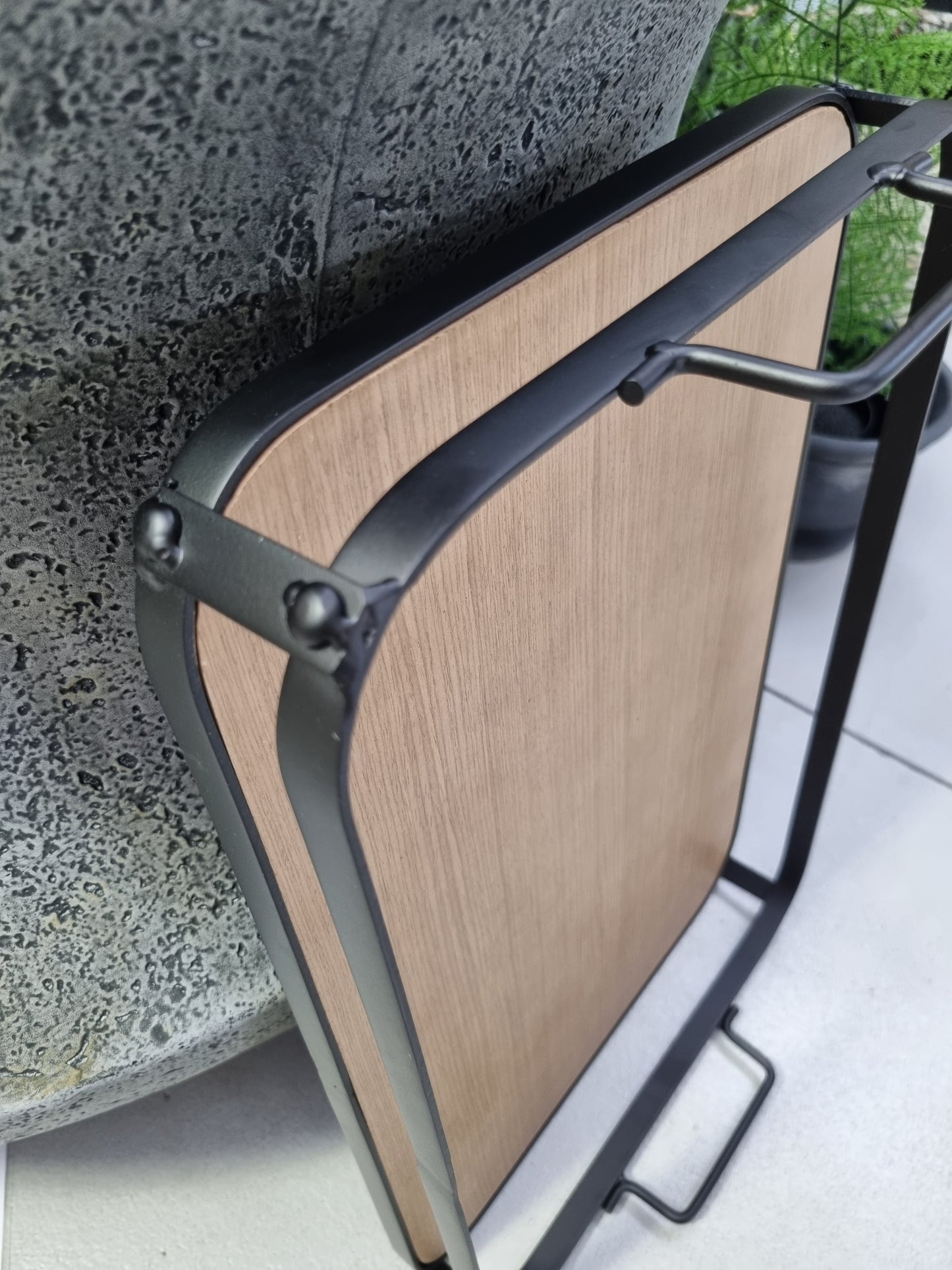 Maytime Steel and Wood Tray