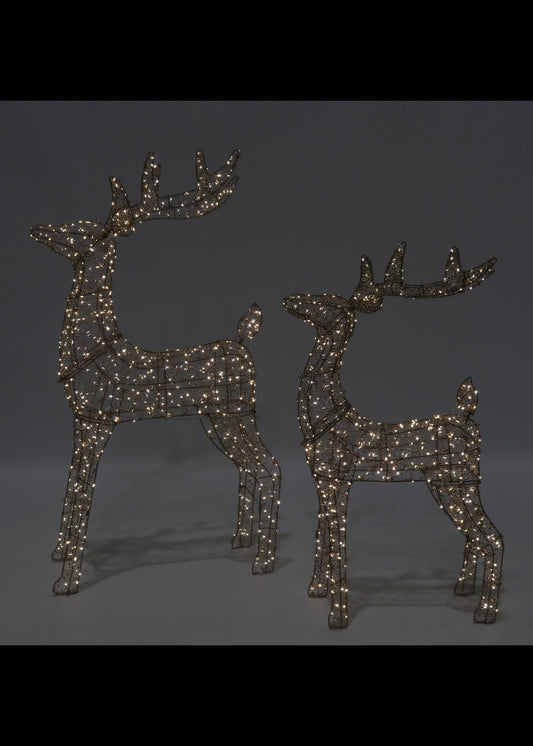 Vienna Beaded Light up Reindeer 37cm
