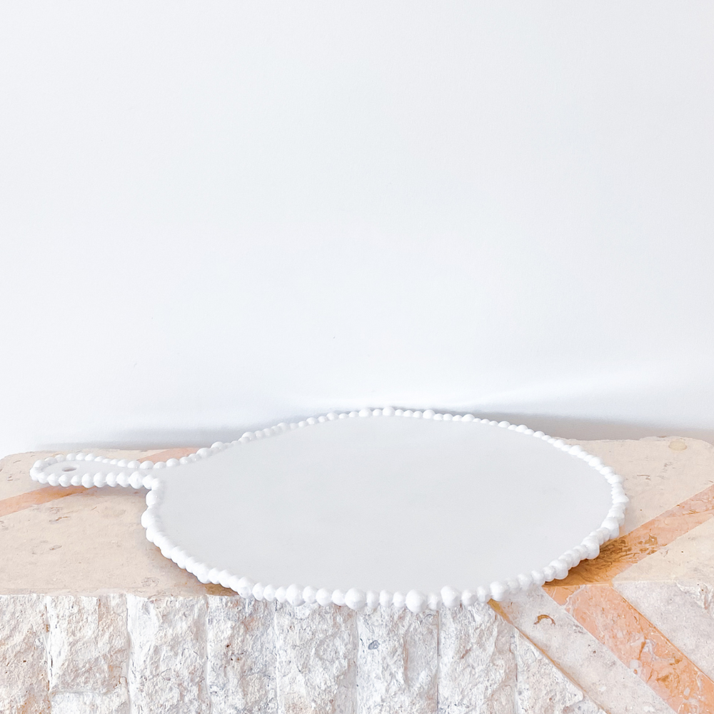 Melamine Pearl Round Platter with Handle