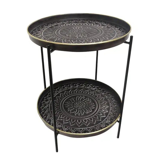 Aztec Side Table - Black