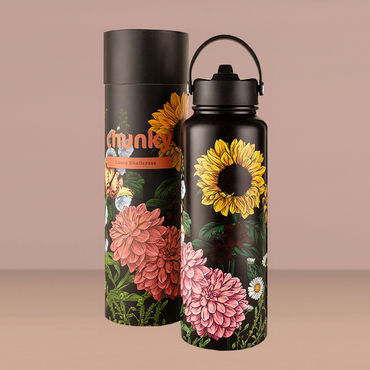 Chunky 'Flower Power' Drink Bottles