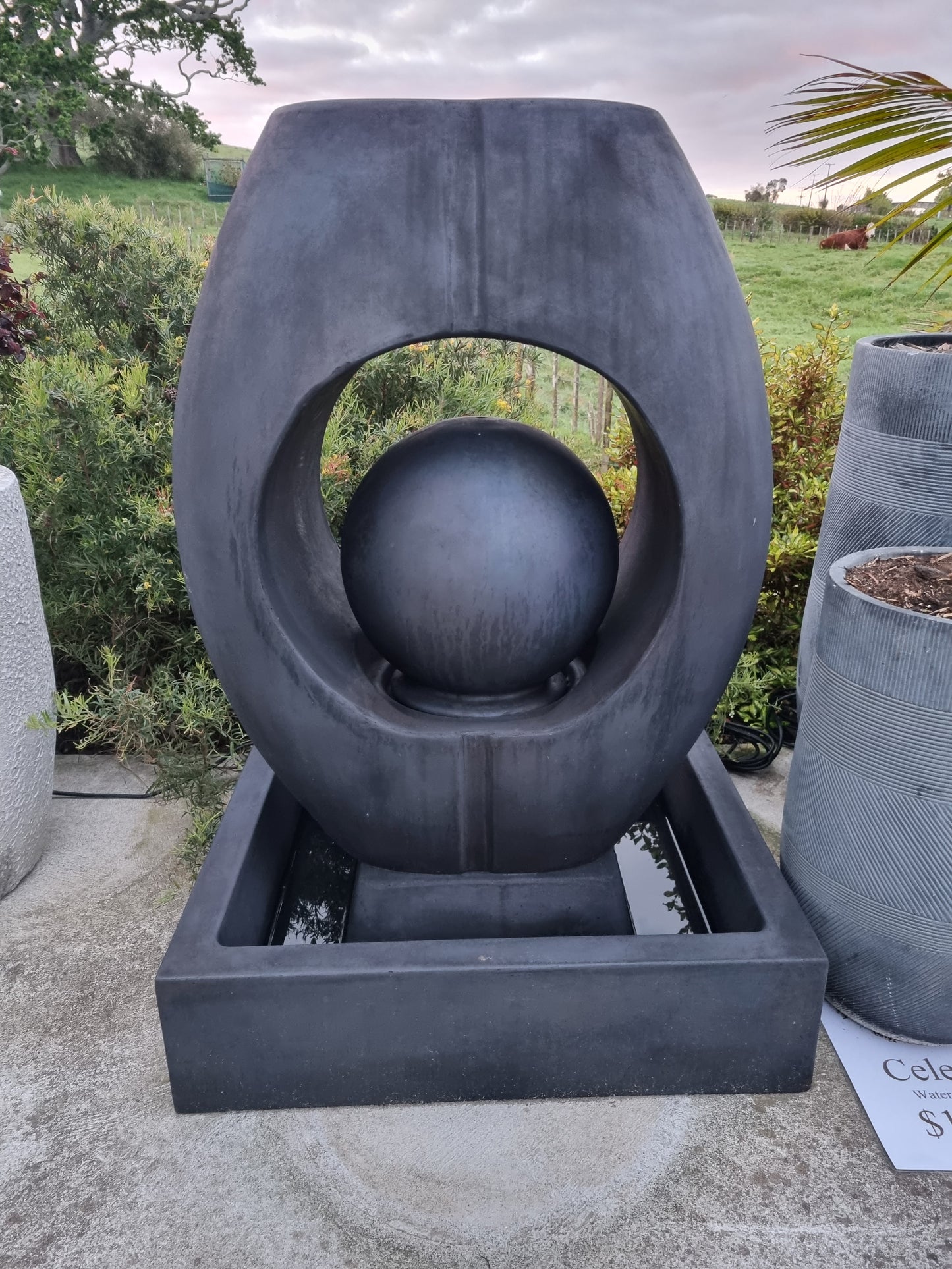 Celeste Water Feature - Black